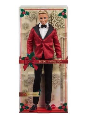 Barbie Signature 2026 Holiday Ken Doll with Blonde Hair